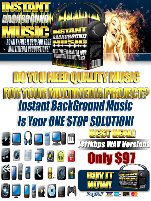 Product picture Background Music Song Bundle - 1411kbps WAV Version.